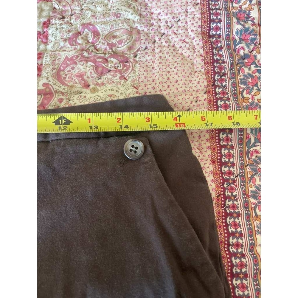 Madison Womens Wide Leg Trousers Brown Career Workwear Casual Pants Size 8 - Picture 4 of 7